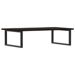 ZNTS Basin Shelf Wall Mounted Steel and Solid Wood Oak 3302661