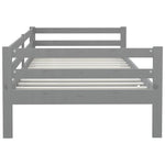 Day Bed without Mattress Grey Solid Wood Pine 90x200cm 806932