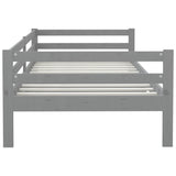 Day Bed without Mattress Grey Solid Wood Pine 90x200cm 806932