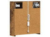 Bathroom Mirror Cabinet Smoked Oak 33 x 11.5 x 50 cm 889219