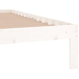 Bed Frame without Mattress White 90x190cm Single 810331