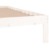 Bed Frame without Mattress White 90x190cm Single 810331