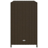 Garden Storage Cabinet Brown 83x45x76 cm Poly Rattan 365544