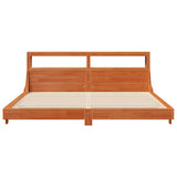 Bed Frame without Mattress Wax Brown 180x200 cm Super King Solid Wood Pine 3306413