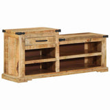 Bench with Drawer Brown 110 x 35 x 50 cm Rough Mango 4019631