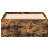 Bed Frame without Mattress Smoked Oak 75x190 cm Small Single Small Single 3203849