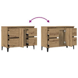 Sink Cabinet Artisan Oak 80x33x60 cm Engineered Wood 857130