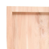 Wall Shelf 40x40x cm Untreated Solid Wood Oak 363511