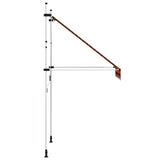 Manual Retractable Awning 150 cm Orange and Brown 145835