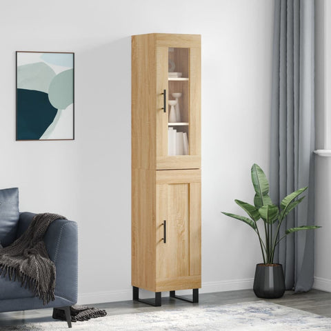 Highboard Sonoma Oak 34.5x34x180 cm Engineered Wood 3199516