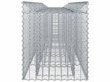 Gabion Raised Bed 2 pcs Silver 3422222