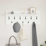 Wall-Mounted Coat Rack White 100 x 40 x 12 cm Engineered wood 874443
