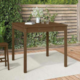 Garden Table Honey Brown 82.5x82.5x76 cm Solid Wood Pine 823965