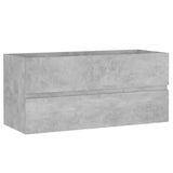 Sink Cabinet Concrete Grey 100x38.5x45 cm Engineered Wood 804768