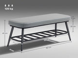 Leather Shoe Storage Bench 89508448