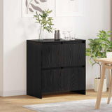 Sideboard Black Oak 70 x 41 x 75 cm Engineered Wood 875230