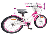 Kids Bike with Training Wheels 18 Inches for 5-7 Years Old Pink 42009595