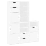 Side Cabinets 5 pcs "ODDA" White 40x24x79 cm Solid Wood Pine 3365363