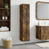 Wall-mounted Bathroom Cabinet Smoked Oak 33 x 34.5 x 160 cm 890517