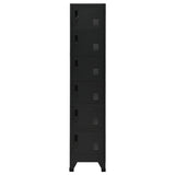 Locker Cabinet Black 38x40x180 cm Steel 339794