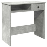 Desk Concrete Grey 80x40x75 cm Engineered Wood 860475