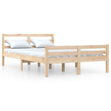 Bed Frame without Mattress Solid Wood 140x190 cm 814799