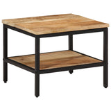 Coffee Table 45x45x35 cm Solid Rough Wood Mango 374067