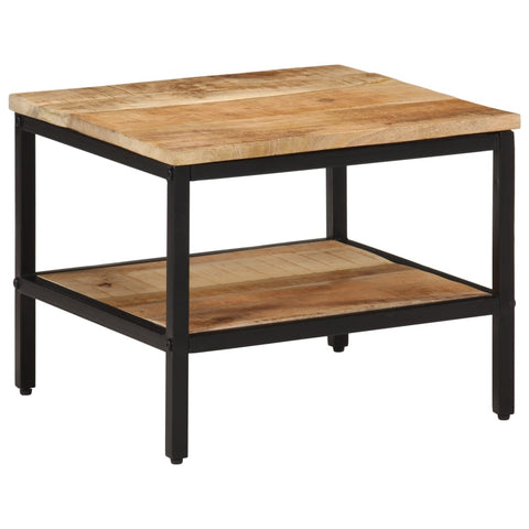 Coffee Table 45x45x35 cm Solid Rough Wood Mango 374067