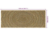 Area Rugs Black 80 x 150 cm Jute 42010735