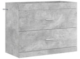 Bathroom Under Sink Cabinet Concrete Grey 78.5 x 37.5 x 81 cm 890715