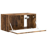 TV Wall Cabinet Smoked Oak 60 x 31 x 29.5 cm Engineered Wood 892199
