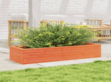 Garden Planter Wax Brown 110x40x23 cm Solid Wood Pine 847230