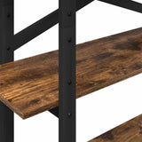 Bookshelf Smoked Oak 100 x 33.5 x 140 cm Engineered Wood 883942