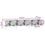 TV Cabinet 147 x 34.5 x 30 cm Black Engineered Wood 895166