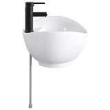 Bathroom Wash Basin Matte Black 59 x 35 x 21 cm Metal 890219