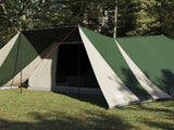 Tipi Tent with Roof Green 660 x 456 x 200 cm Taffeta 42000975