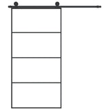 Sliding Door with Hardware Set 102,5x205 cm ESG Glass&Aluminium 3152149
