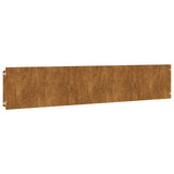 Lawn Edgings 10 pcs 20x103 cm Flexible Corten steel 821894
