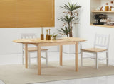 4-6 Person Wooden Drop-Leaf Table - Natural Finish T3398P344124