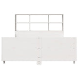 Bookcase Bed without Mattress White 160x200 cm Solid Wood 3323801