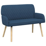 2 Seater Sofa with Solid Wood Legs 2-Seater Blue Linen Fabric 42051038