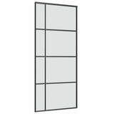Sliding Door with Hardware Set 90x205 cm ESG Glass&Aluminium 3332920