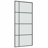 Sliding Door with Hardware Set 90x205 cm ESG Glass&Aluminium 3332920
