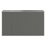 Garden Shed Light Grey 192x357x223 cm Galvanised Steel 3147440