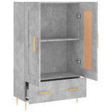 Highboard Concrete Grey 69.5x31x115 cm Engineered Wood 830312