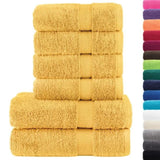 6 Piece Premium Towel Set SOLUND Gold 600 gsm 137559