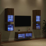 TV Wall Units 8 pcs Artisan Oak Engineered Wood 3402921