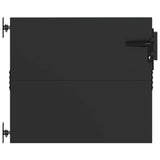 Garden Gate with Lock Black 85 x 100 cm Powder-coated steel 42015879