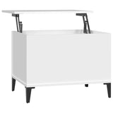 Coffee Table White 60x44,5x45 cm Engineered Wood 819572