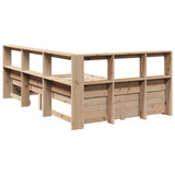 Bookcase Bed without Mattress 120x200 cm Solid Wood Pine 3324354
